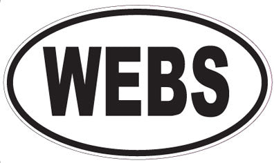 WEBS - Oval Sticker