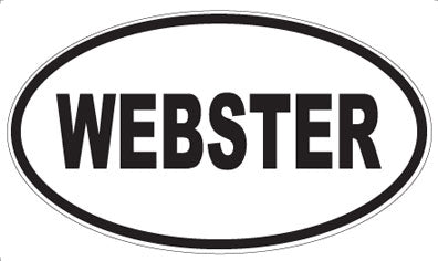 WEBSTER - Oval Sticker