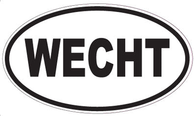 WECHT - Oval Sticker