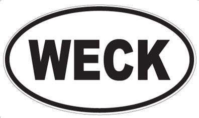 WECK - Oval Sticker