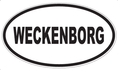 WECKENBORG - Oval Sticker
