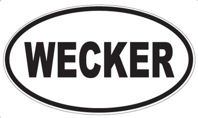 WECKER - Oval Sticker