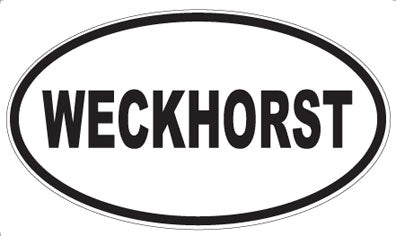 WECKHORST - Oval Sticker