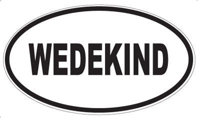WEDEKIND - Oval Sticker