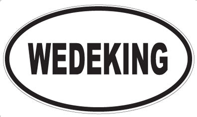 WEDEKING - Oval Sticker