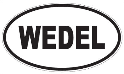 WEDEL - Oval Sticker