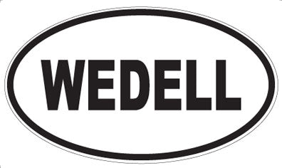 WEDELL - Oval Sticker
