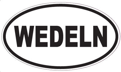 WEDELN - Oval Sticker