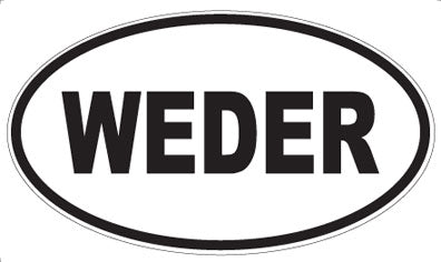 WEDER - Oval Sticker