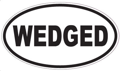 WEDGED - Oval Sticker