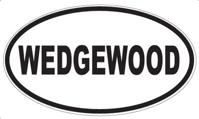 WEDGEWOOD - Oval Sticker