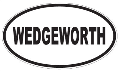 WEDGEWORTH - Oval Sticker