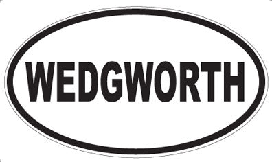 WEDGWORTH - Oval Sticker