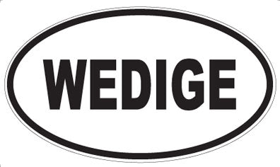 WEDIGE - Oval Sticker