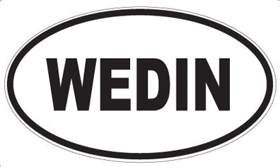 WEDIN - Oval Sticker