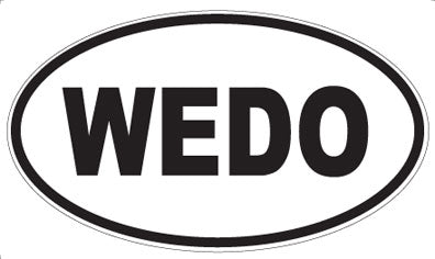 WEDO - Oval Sticker