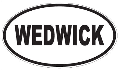 WEDWICK - Oval Sticker