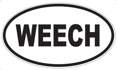 WEECH - Oval Sticker