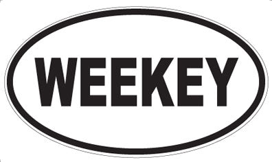 WEEKEY - Oval Sticker