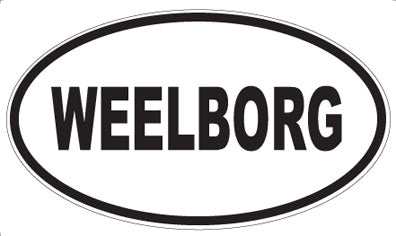 WEELBORG - Oval Sticker