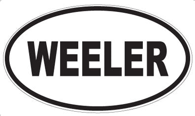 WEELER - Oval Sticker