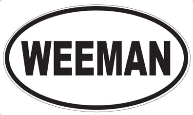 WEEMAN - Oval Sticker