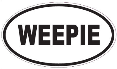 WEEPIE - Oval Sticker