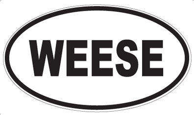 WEESE - Oval Sticker