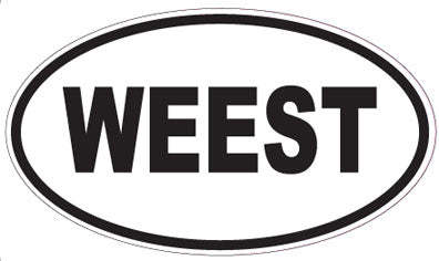 WEEST - Oval Magnet