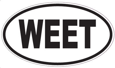 WEET - Oval Sticker