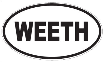 WEETH - Oval Sticker