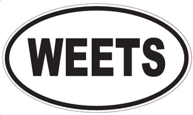 WEETS - Oval Magnet