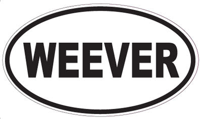 WEEVER - Oval Sticker