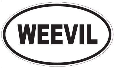 WEEVIL - Oval Sticker