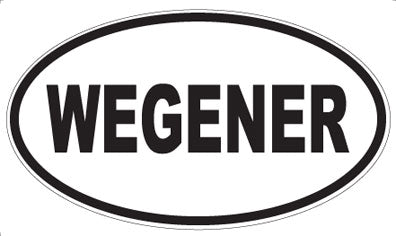 WEGENER - Oval Sticker