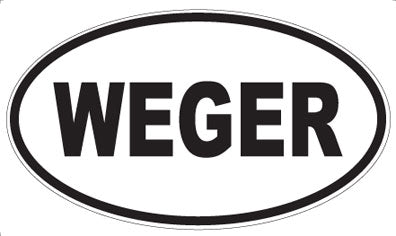 WEGER - Oval Sticker