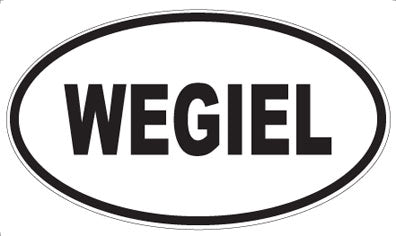 WEGIEL - Oval Sticker
