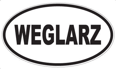 WEGLARZ - Oval Sticker