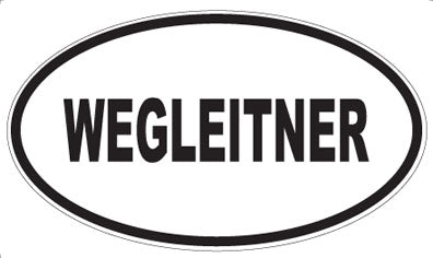 WEGLEITNER - Oval Sticker