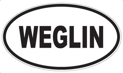 WEGLIN - Oval Sticker