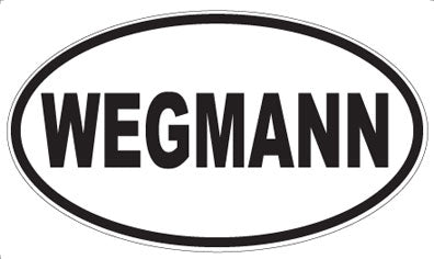 WEGMANN - Oval Sticker