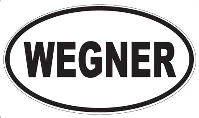 WEGNER - Oval Sticker