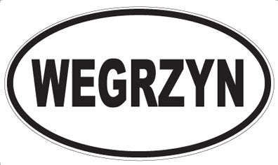 WEGRZYN - Oval Sticker