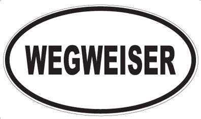 WEGWEISER - Oval Sticker