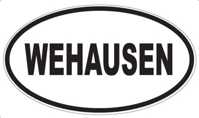 WEHAUSEN - Oval Sticker