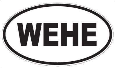 WEHE - Oval Sticker