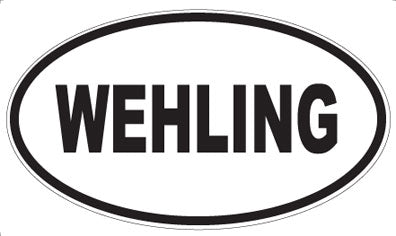 WEHLING - Oval Sticker
