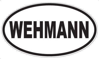 WEHMANN - Oval Sticker