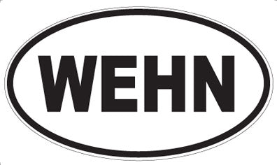 WEHN - Oval Sticker