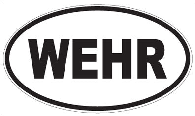 WEHR - Oval Sticker